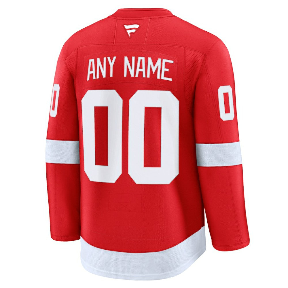 Detroit Red Wings Fanatics Home Premium Custom Jersey - Red Jerseys