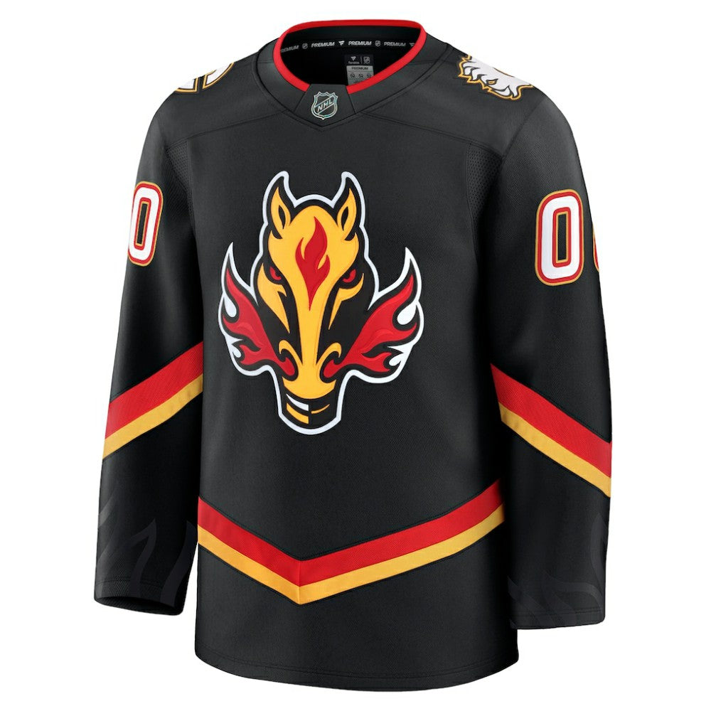Calgary Flames Fanatics Alternate Premium Custom Jersey - Black Jerseys