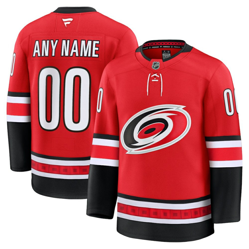 Carolina Hurricanes Fanatics Alternate Premium Custom Jersey - Red Jerseys