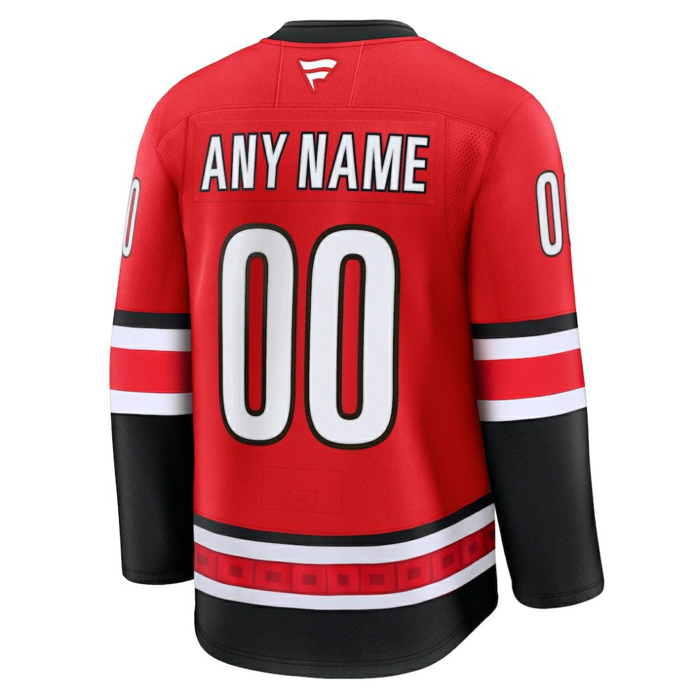 Carolina Hurricanes Fanatics Alternate Premium Custom Jersey - Red Jerseys