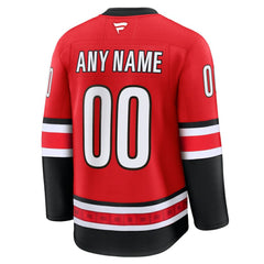 Carolina Hurricanes Fanatics Alternate Premium Custom Jersey - Red Jerseys