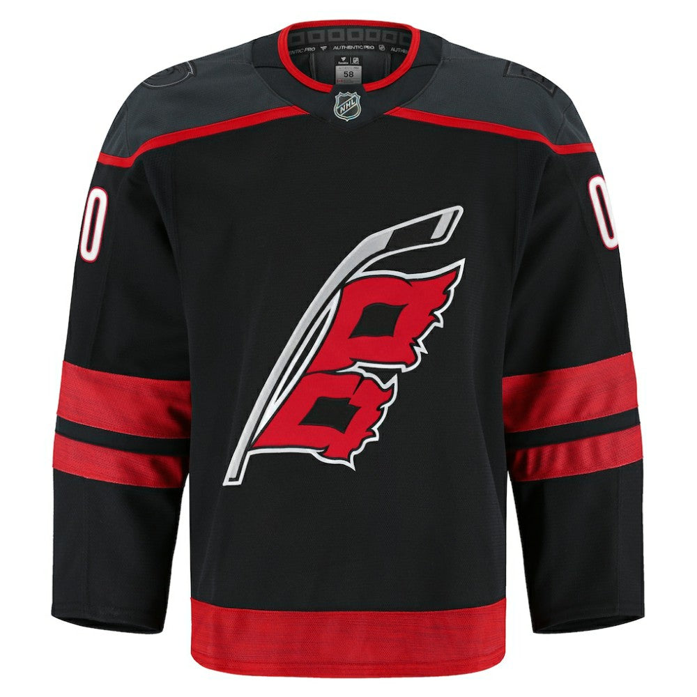 Carolina Hurricanes Fanatics Home Authentic Pro Custom Jersey - Black Jerseys