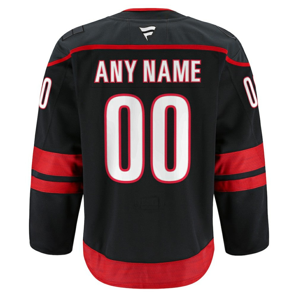 Carolina Hurricanes Fanatics Home Authentic Pro Custom Jersey - Black Jerseys