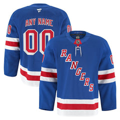 New York Rangers Fanatics Home Authentic Pro Custom Jersey - Royal Jerseys