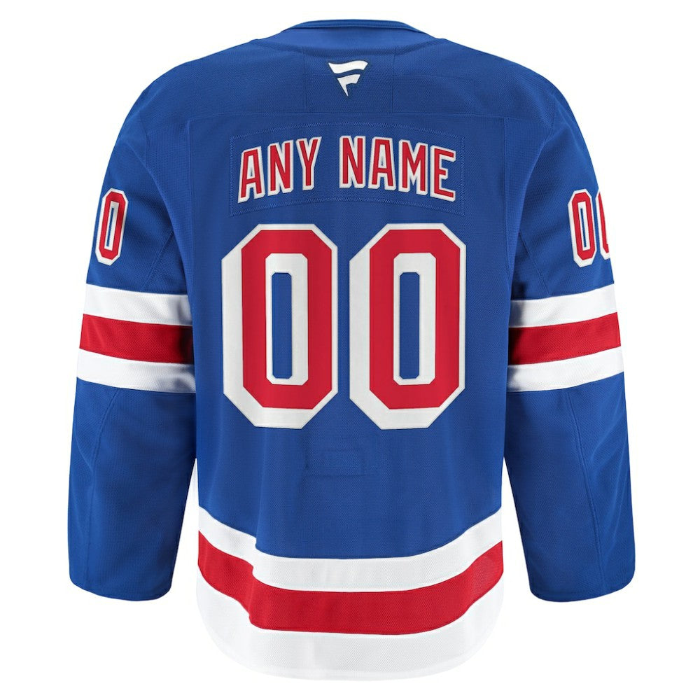 New York Rangers Fanatics Home Authentic Pro Custom Jersey - Royal Jerseys