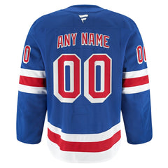 New York Rangers Fanatics Home Authentic Pro Custom Jersey - Royal Jerseys