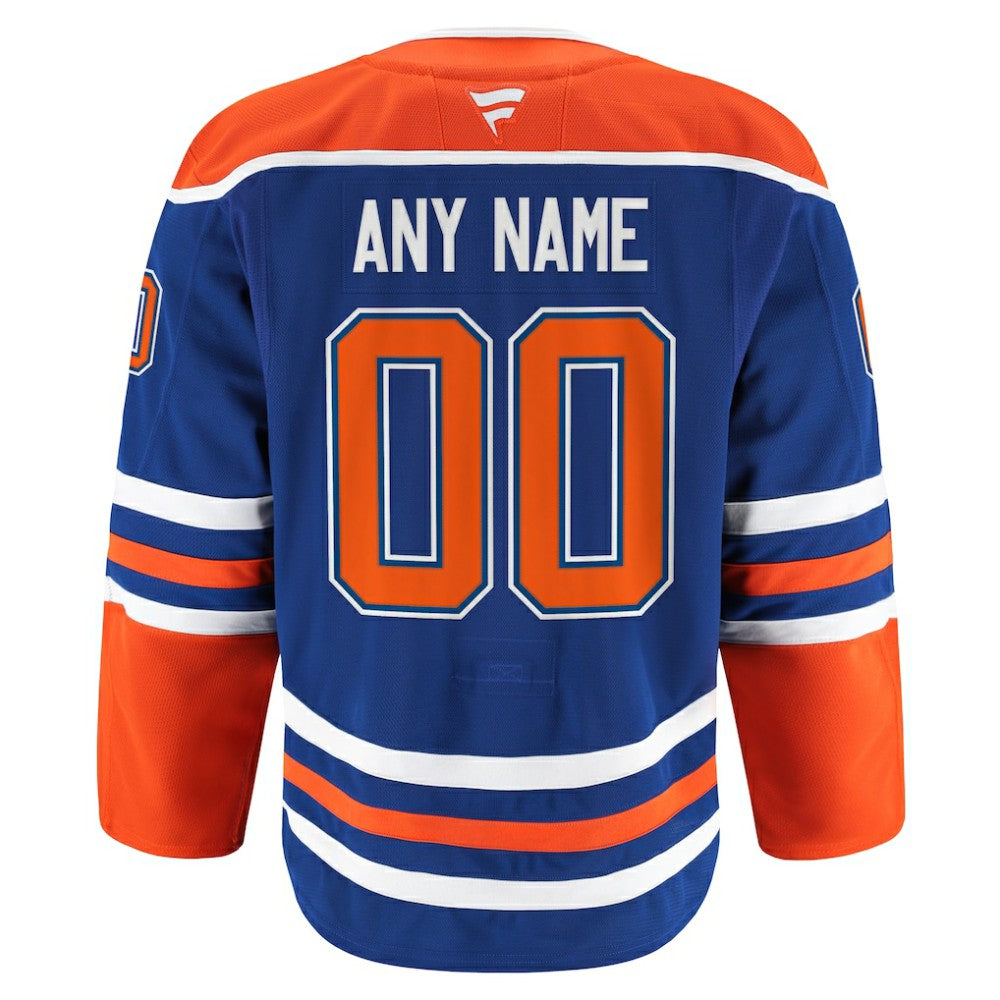 Edmonton Oilers Fanatics Home Authentic Pro Custom Jersey - Royal Jerseys