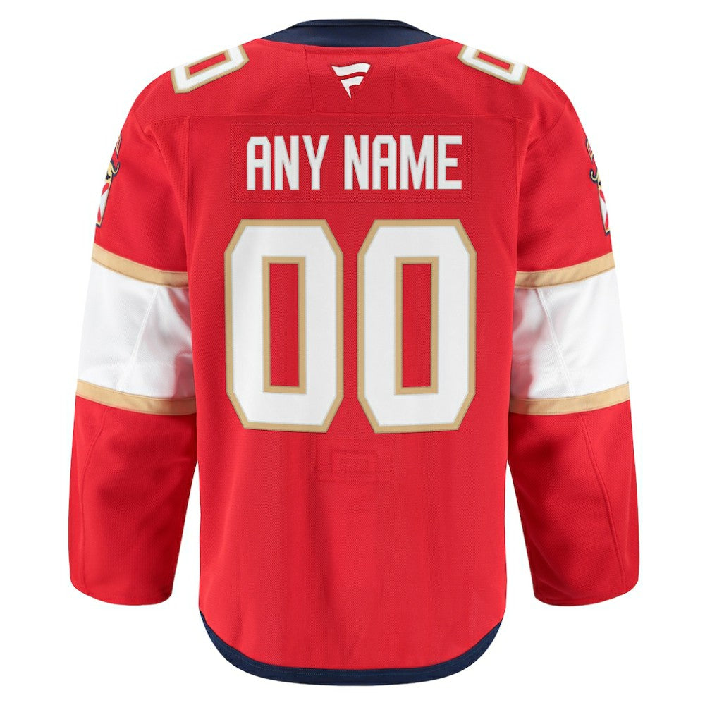 Florida Panthers Fanatics Home Authentic Pro Custom Jersey - Red Jerseys