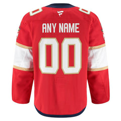 Florida Panthers Fanatics Home Authentic Pro Custom Jersey - Red Jerseys