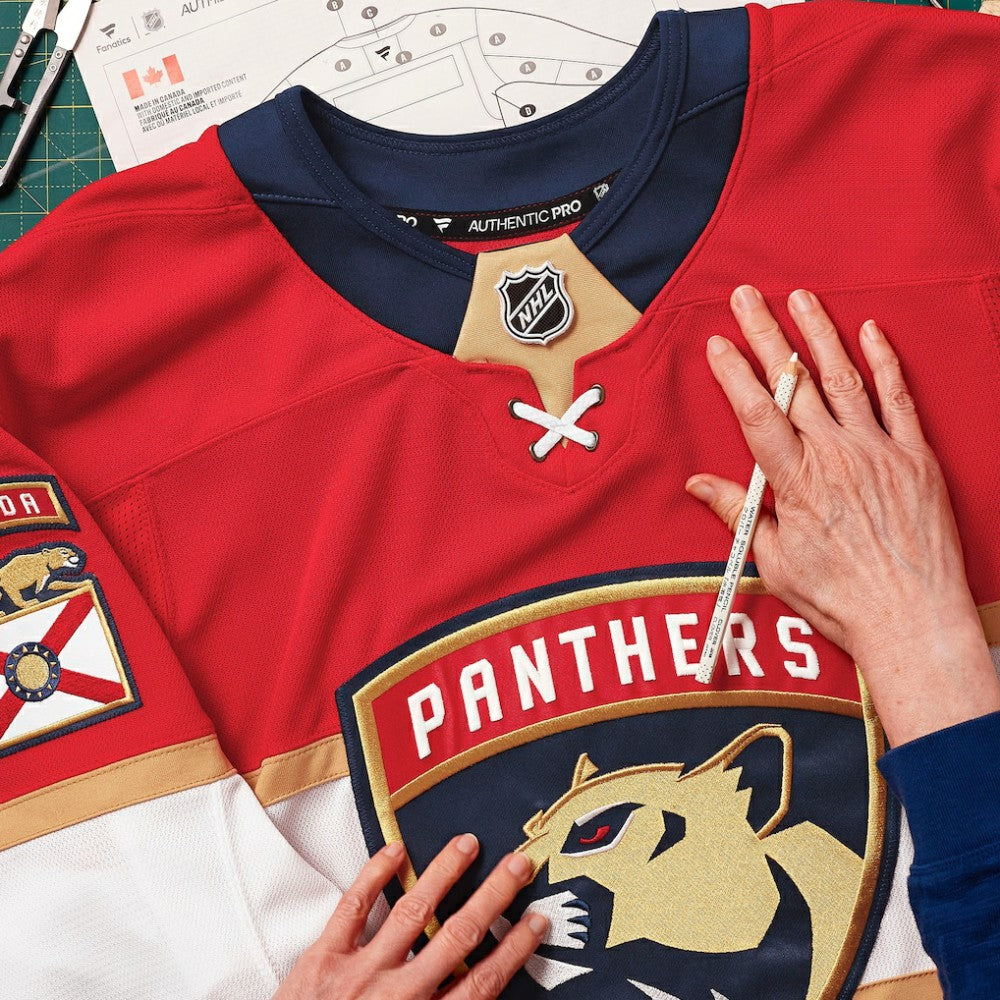 Florida Panthers Fanatics Home Authentic Pro Custom Jersey - Red Jerseys