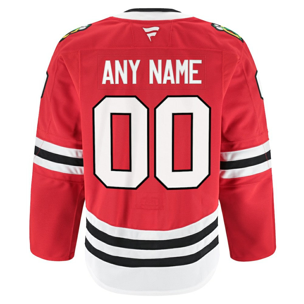 Chicago Blackhawks Fanatics Home Authentic Pro Custom Jersey - Red Jerseys