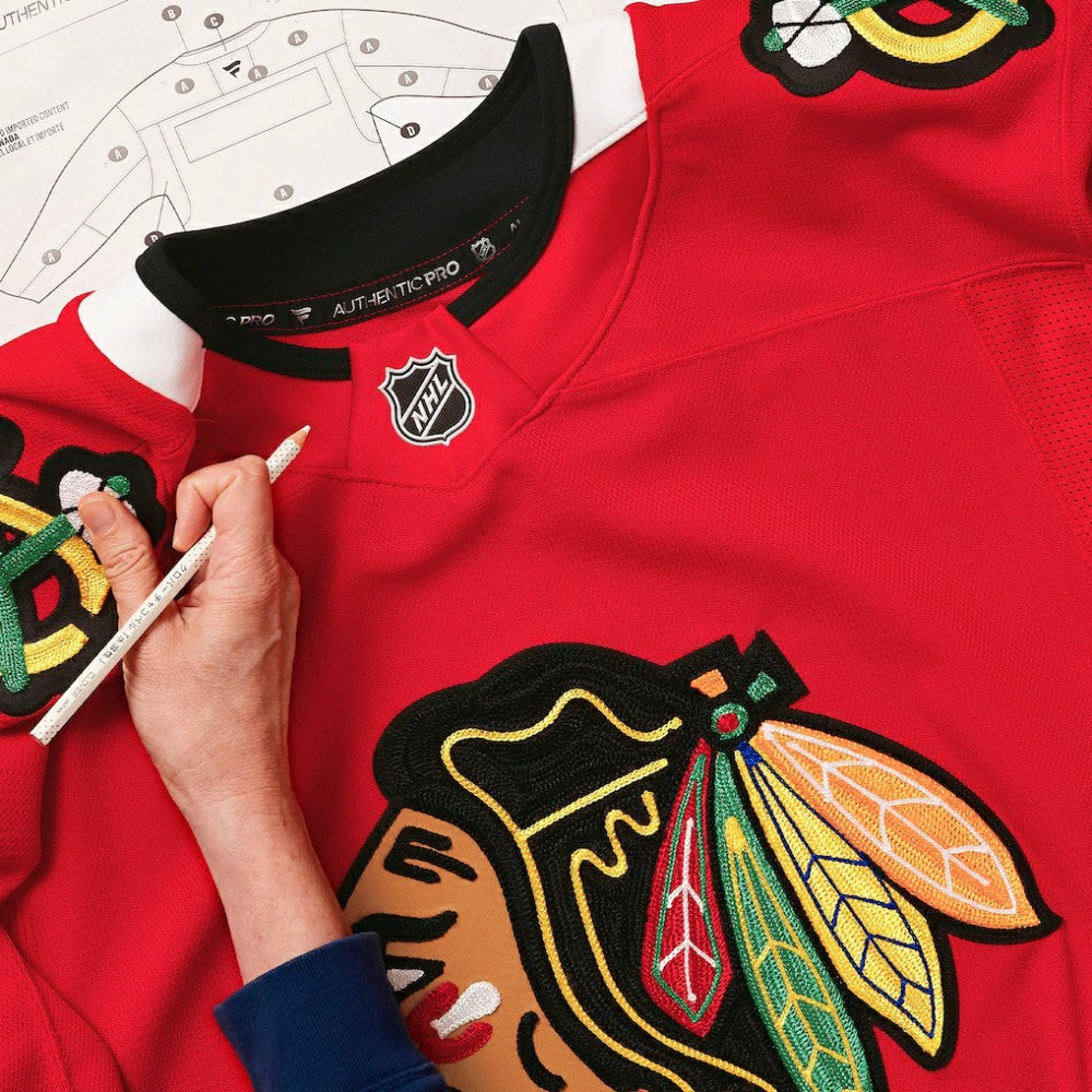 Chicago Blackhawks Fanatics Home Authentic Pro Custom Jersey - Red Jerseys