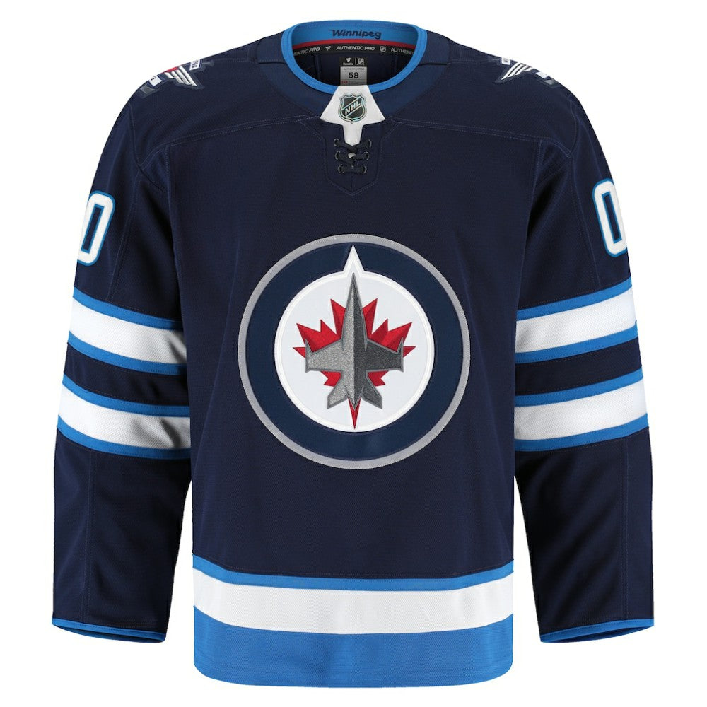 Winnipeg Jets Fanatics Home Authentic Pro Custom Jersey - Navy Jerseys