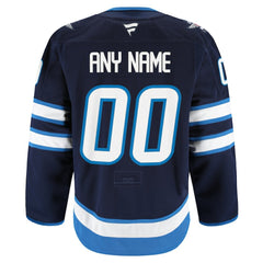 Winnipeg Jets Fanatics Home Authentic Pro Custom Jersey - Navy Jerseys