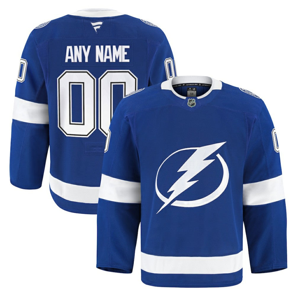 Tampa Bay Lightning Fanatics Home Authentic Pro Custom Jersey - Blue Jerseys