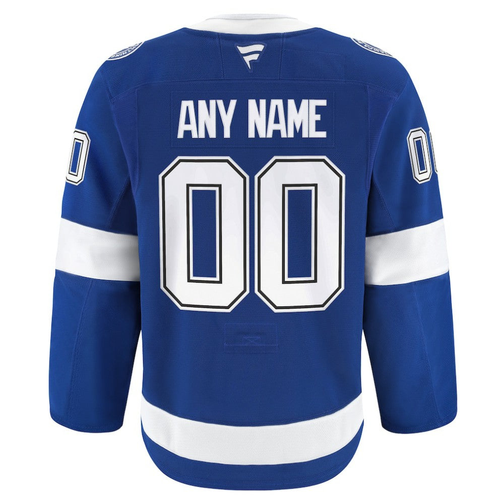 Tampa Bay Lightning Fanatics Home Authentic Pro Custom Jersey - Blue Jerseys