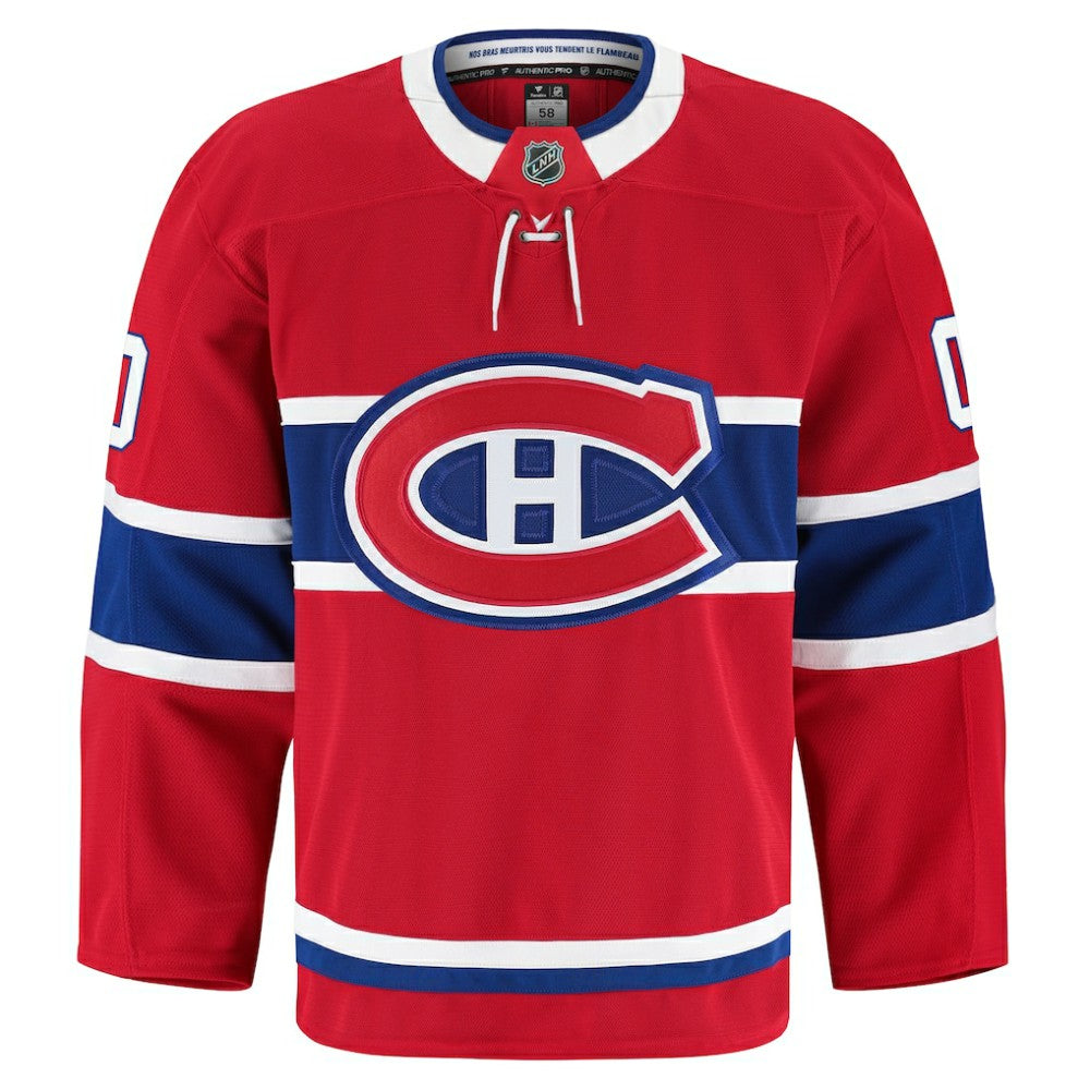 Montreal Canadiens Fanatics Home Authentic Pro Custom Jersey - Red Jerseys