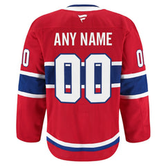 Montreal Canadiens Fanatics Home Authentic Pro Custom Jersey - Red Jerseys