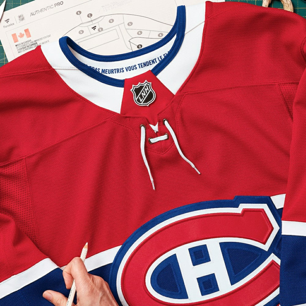 Montreal Canadiens Fanatics Home Authentic Pro Custom Jersey - Red Jerseys