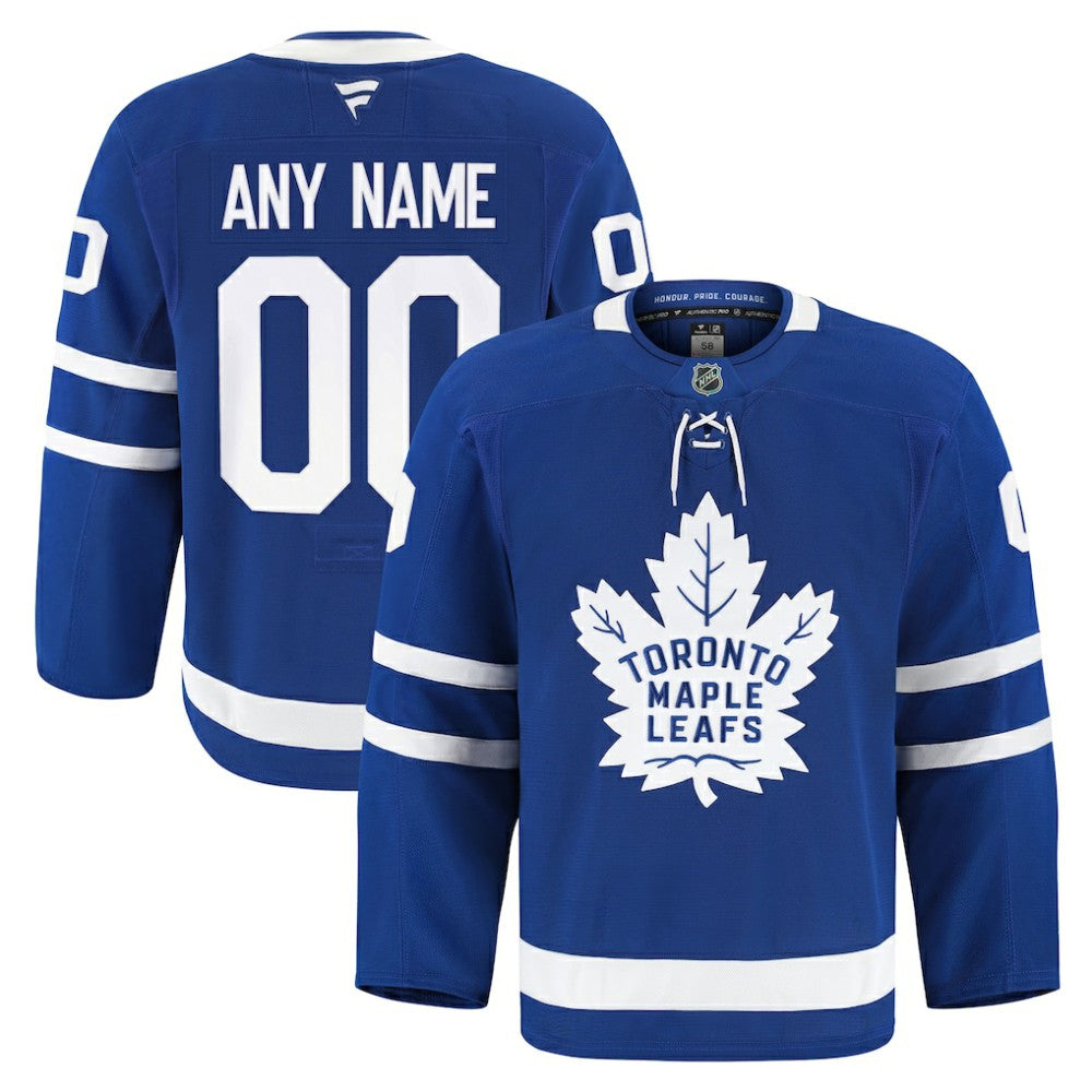 Toronto Maple Leafs Fanatics Home Authentic Pro Custom Jersey - Blue Jerseys