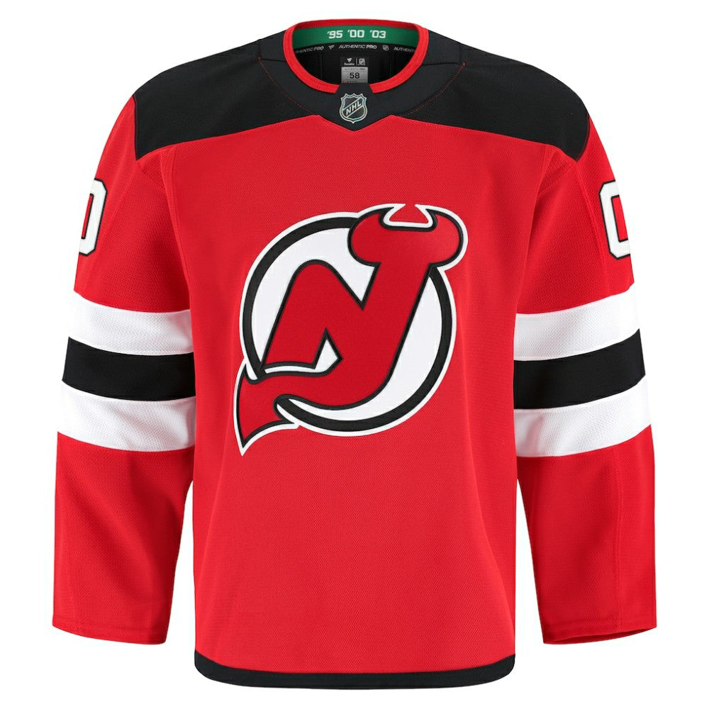 New Jersey Devils Fanatics Home Authentic Pro Custom Jersey - Red Jerseys