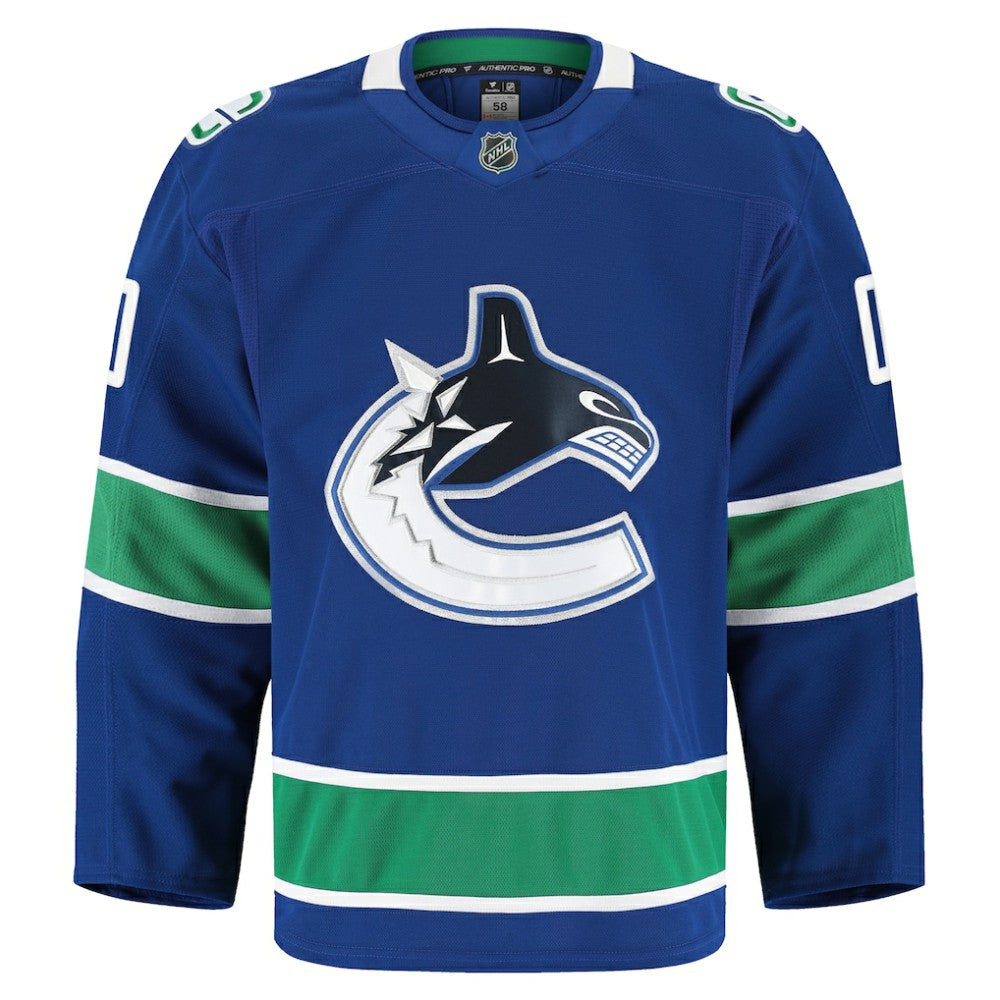 Vancouver Canucks Fanatics Home Authentic Pro Custom Jersey - Blue Jerseys