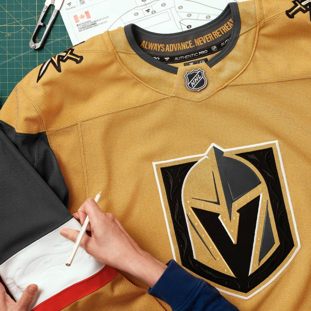Vegas Golden Knights Fanatics Home Authentic Pro Custom Jersey - Gold Jerseys