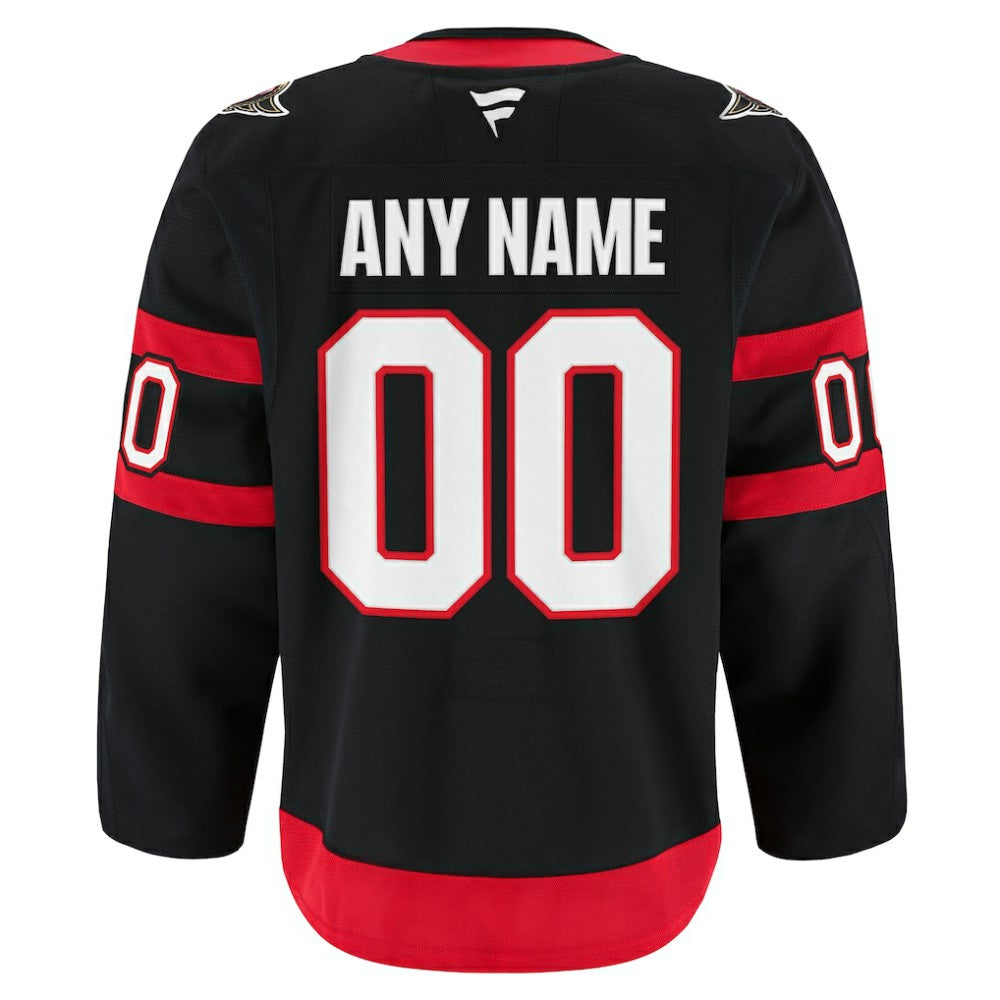 Ottawa Senators Fanatics Home Authentic Pro Custom Jersey - Black Jerseys