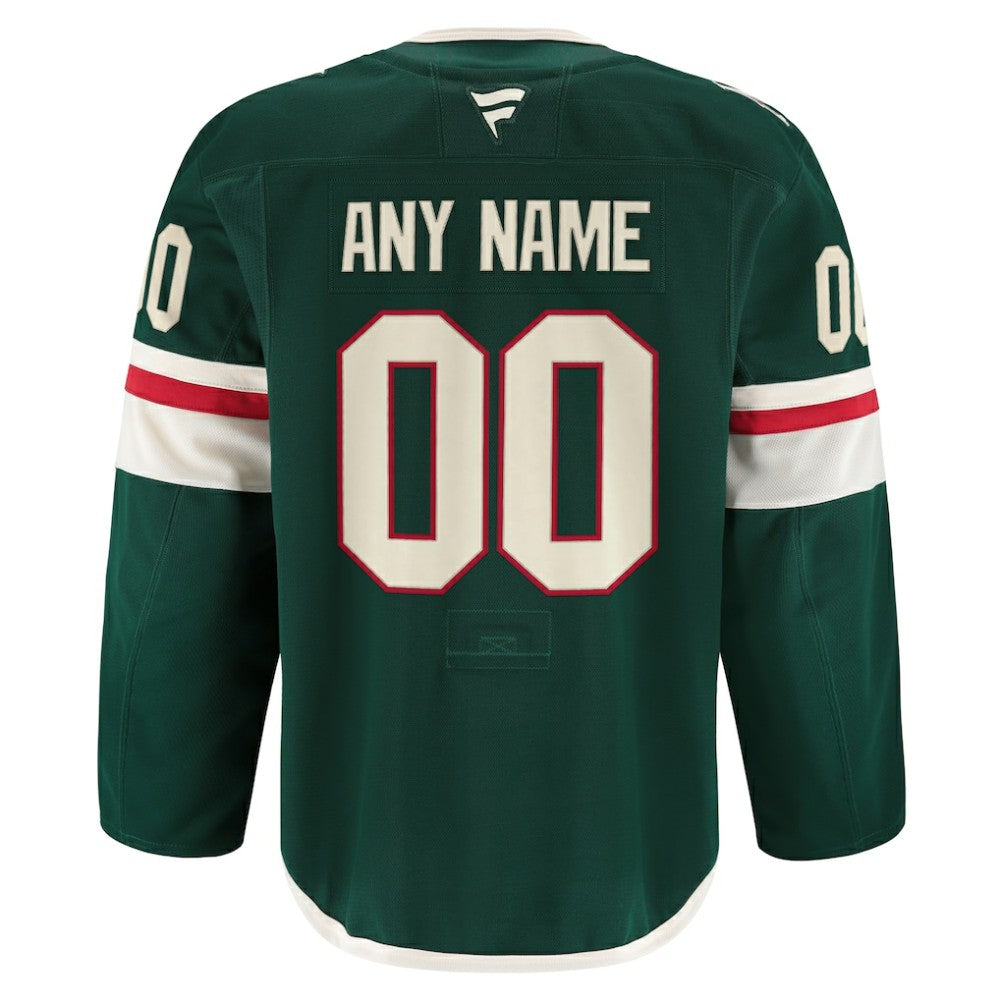 Minnesota Wild Fanatics Home Authentic Pro Custom Jersey - Green Jerseys