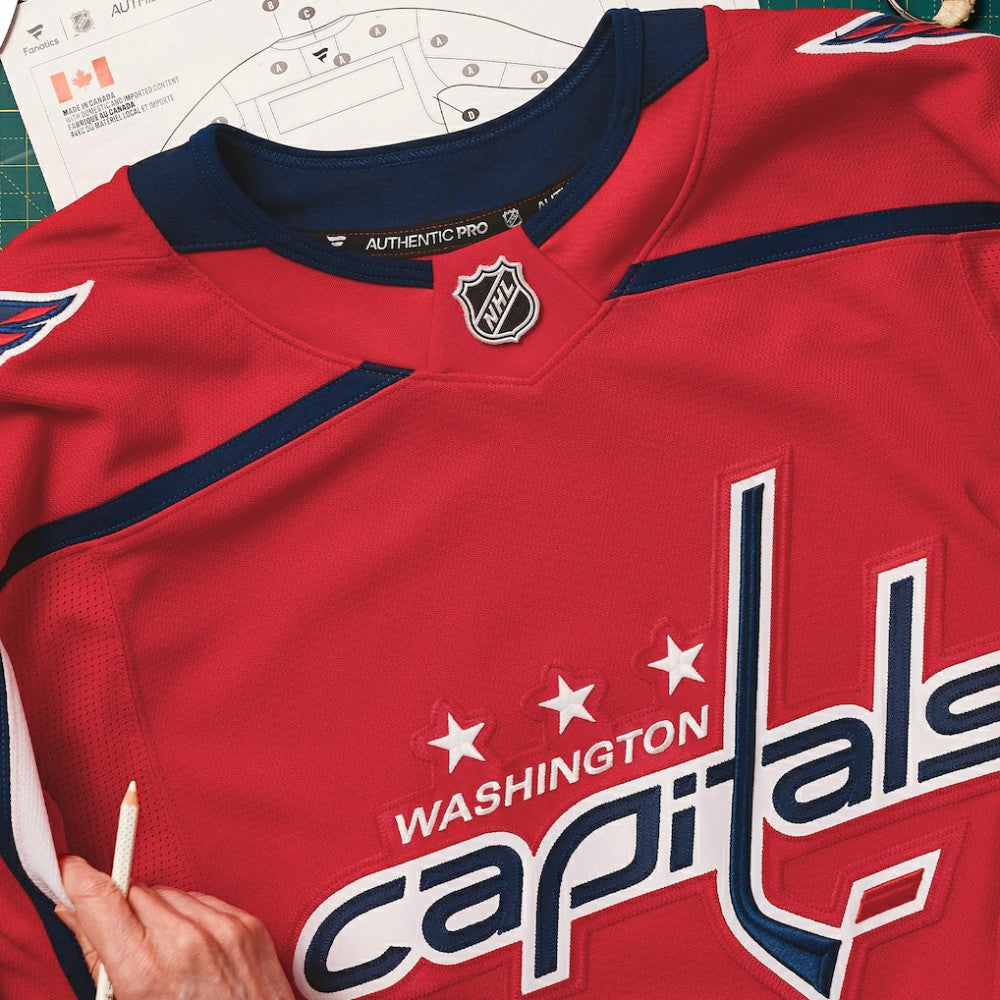 Washington Capitals Fanatics Home Authentic Pro Custom Jersey - Red Jerseys