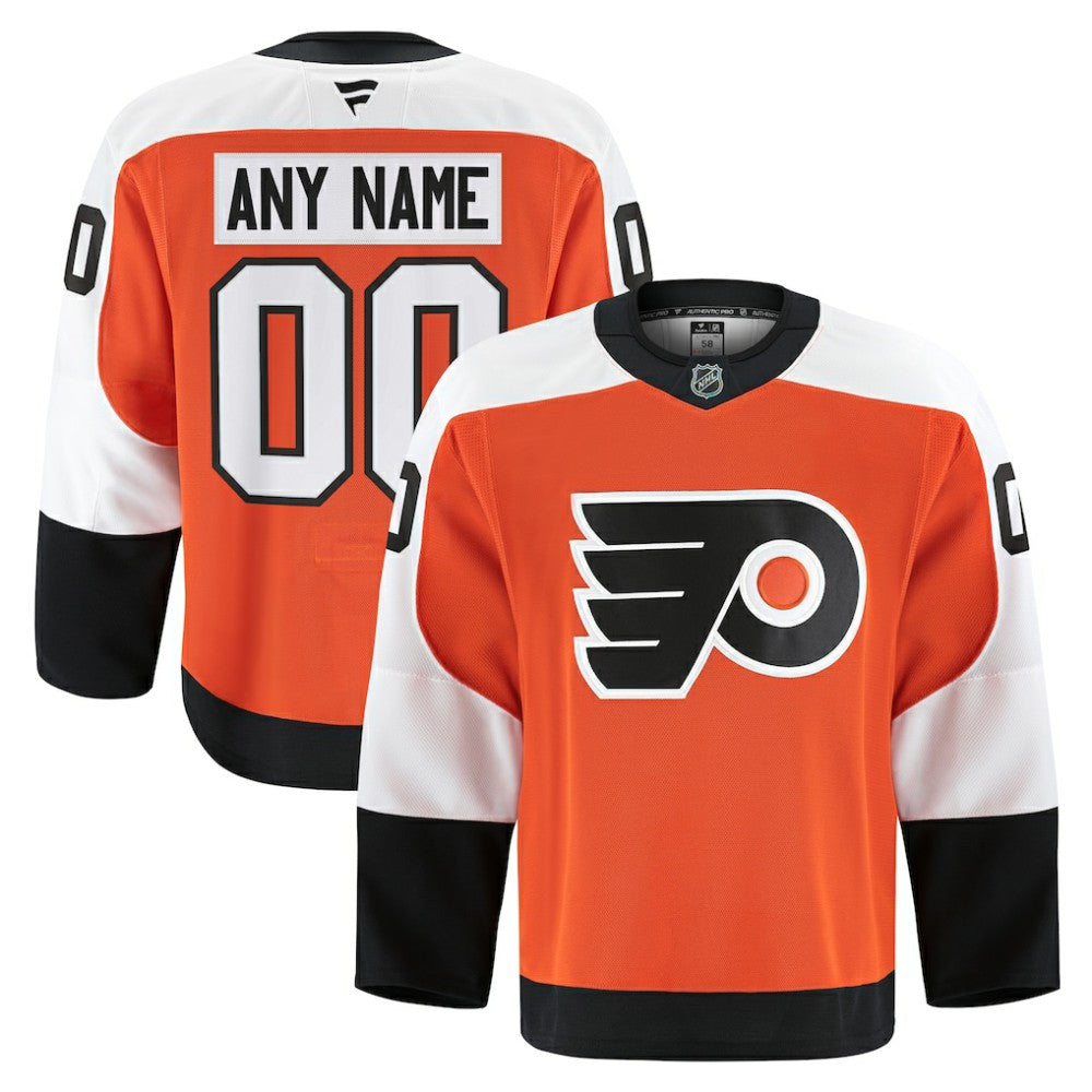 Philadelphia Flyers Fanatics Home Authentic Pro Custom Jersey - Orange Jerseys