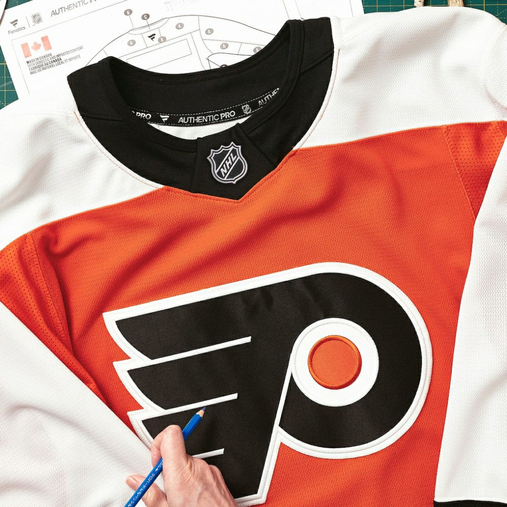 Philadelphia Flyers Fanatics Home Authentic Pro Custom Jersey - Orange Jerseys