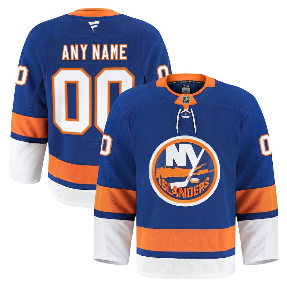 New York Islanders Fanatics Home Authentic Pro Custom Jersey - Royal Jerseys