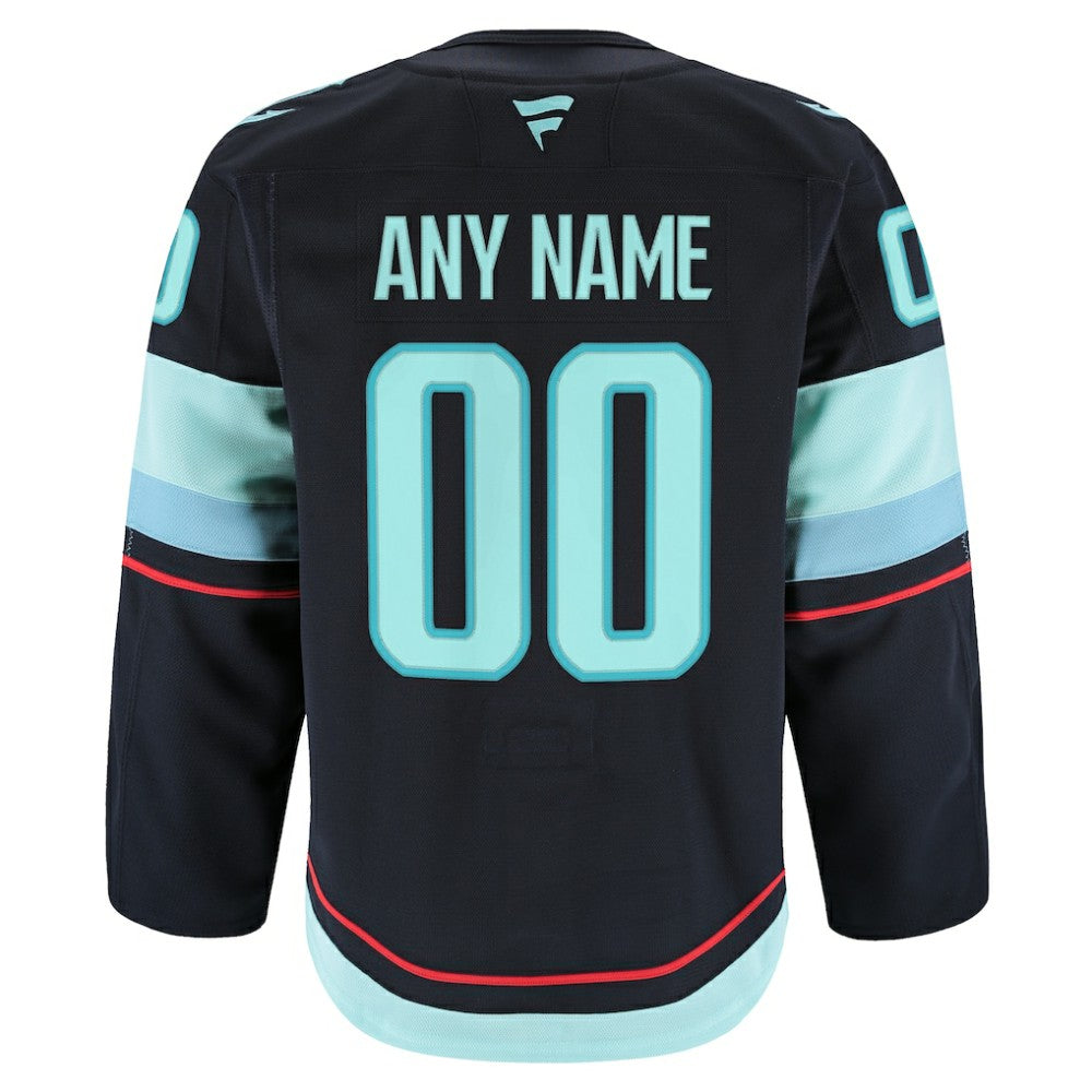 Seattle Kraken Fanatics Home Authentic Pro Custom Jersey - Navy Jerseys