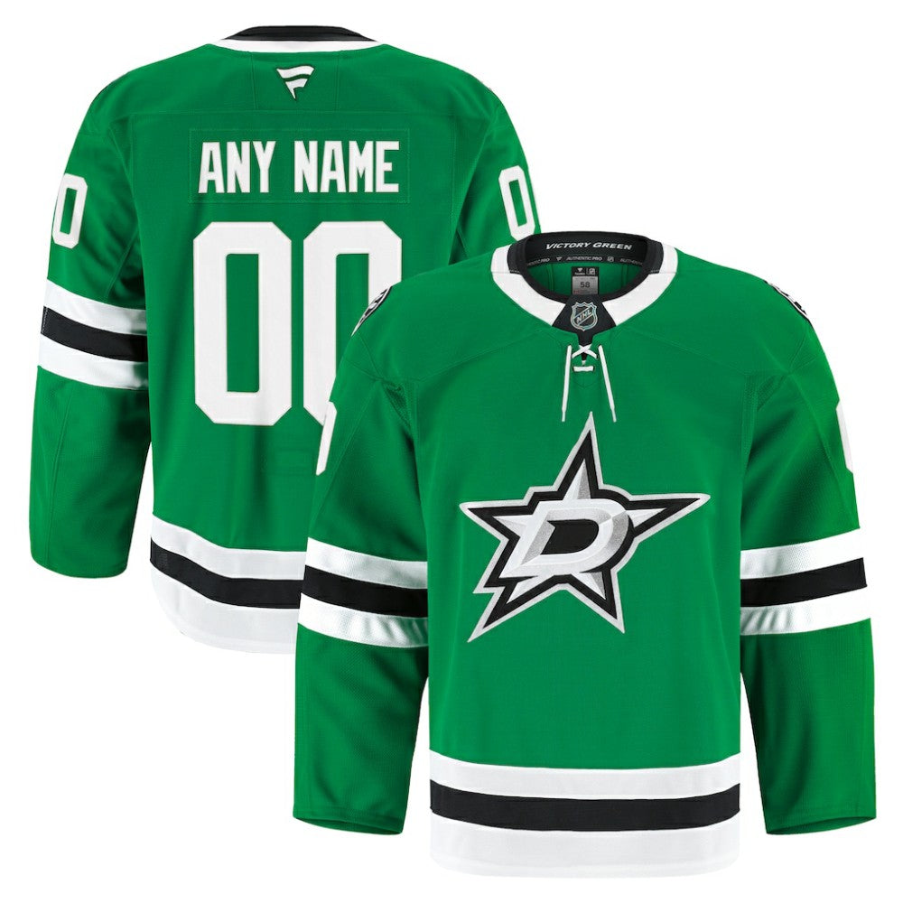 Dallas Stars Fanatics Home Authentic Pro Custom Jersey - Kelly Green Jerseys