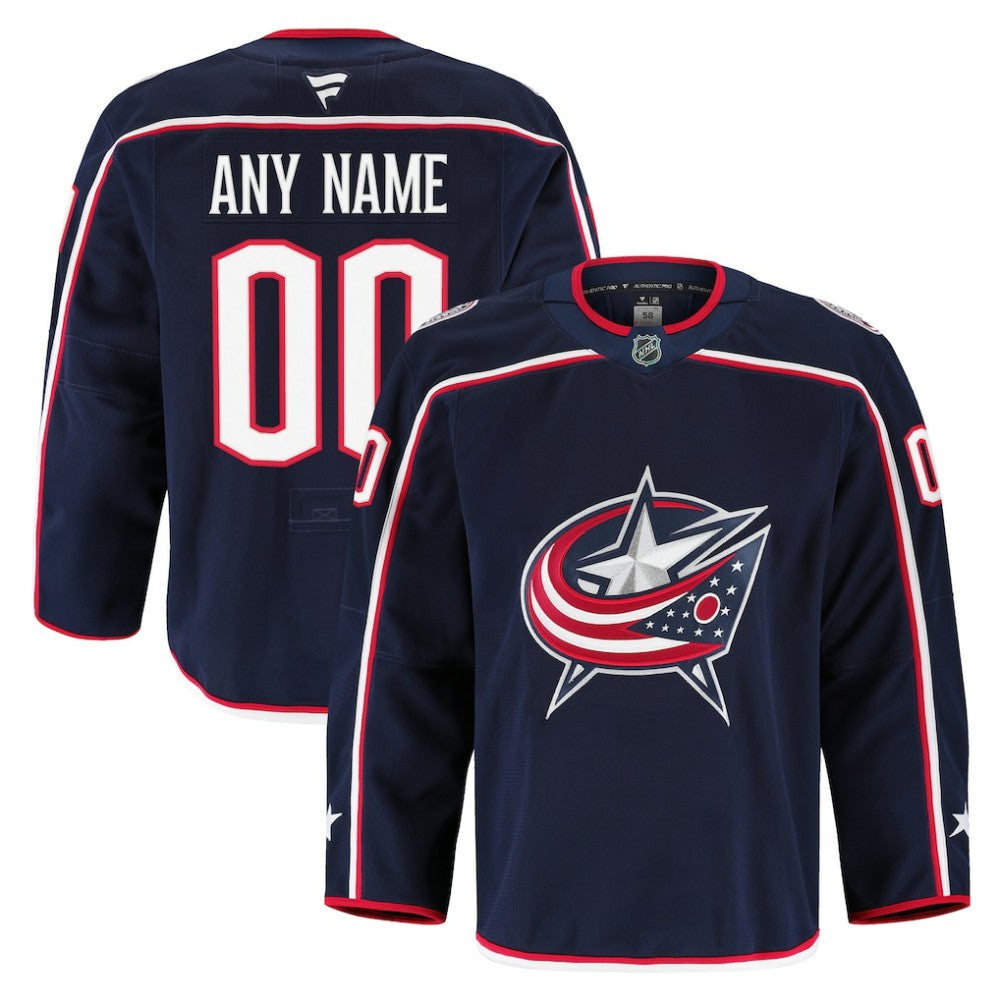 Columbus Blue Jackets Fanatics Home Authentic Pro Custom Jersey - Navy Jerseys