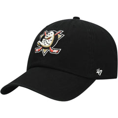 Anaheim Ducks '47 Core Logo Clean Up Adjustable Hat - Black Hats