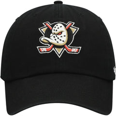 Anaheim Ducks '47 Core Logo Clean Up Adjustable Hat - Black Hats