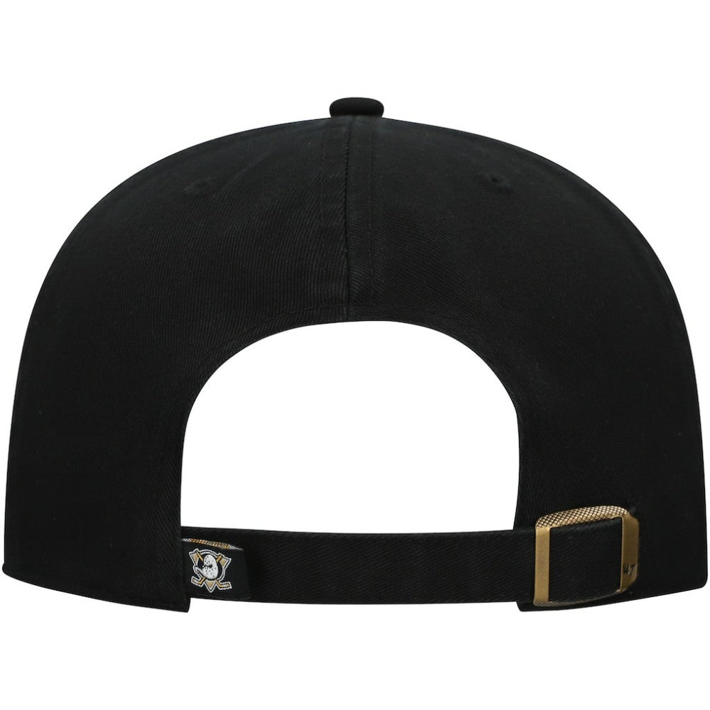 Anaheim Ducks '47 Core Logo Clean Up Adjustable Hat - Black Hats