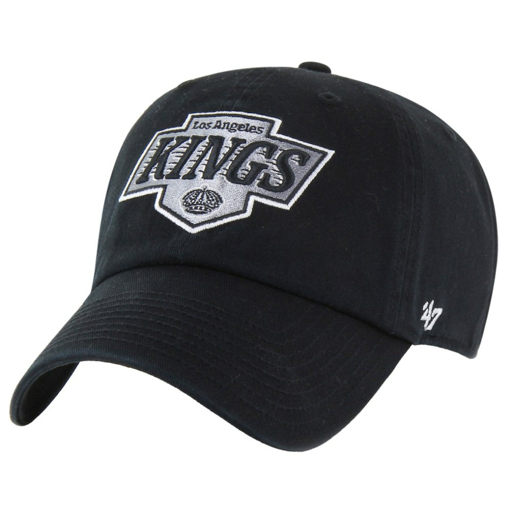 Los Angeles Kings '47 Core Logo Clean Up Adjustable Hat - Black Hats