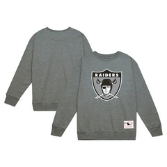 Las Vegas Raiders Basic Fleece Pullover Sweatshirt - Heather Gray on sale