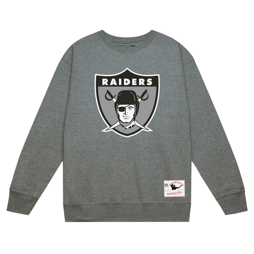 Las Vegas Raiders Basic Fleece Pullover Sweatshirt - Heather Gray on sale
