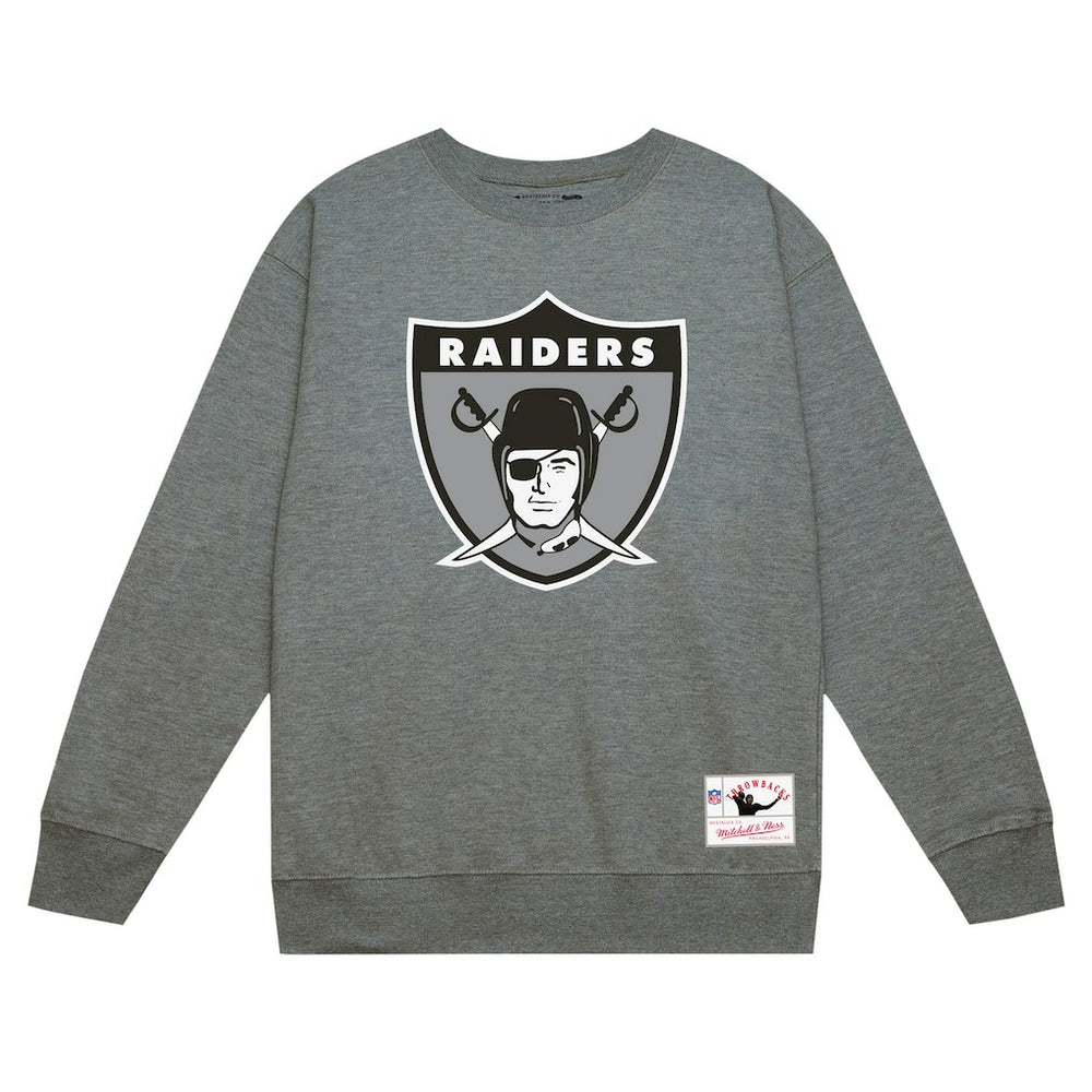 Las Vegas Raiders Basic Fleece Pullover Sweatshirt - Heather Gray on sale