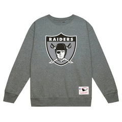 Las Vegas Raiders Basic Fleece Pullover Sweatshirt - Heather Gray on sale