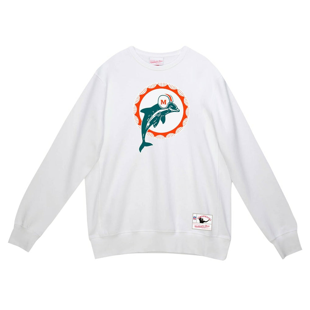 Miami Dolphins Basic Fleece Pullover Sweatshirt - White outlet