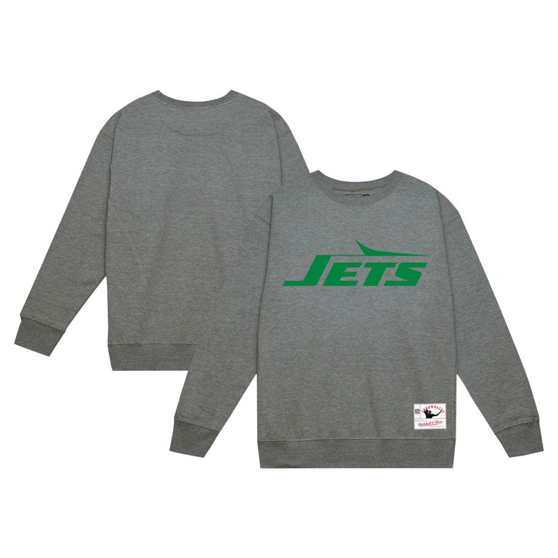 New York Jets Basic Fleece Pullover Sweatshirt - Heather Gray on sale