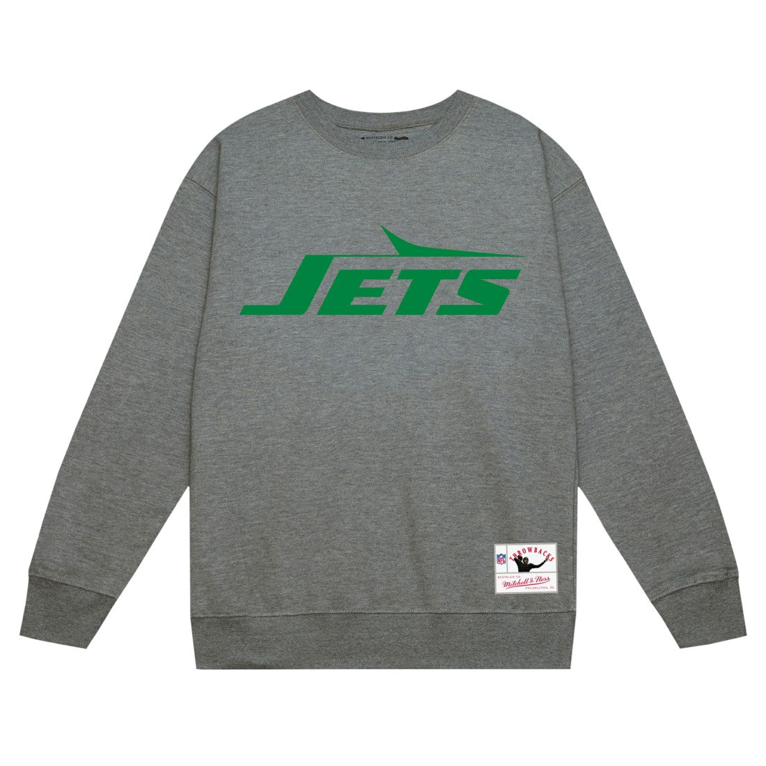 New York Jets Basic Fleece Pullover Sweatshirt - Heather Gray on sale