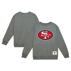 San Francisco 49ers Basic Fleece Pullover Sweatshirt - Heather Gray discount