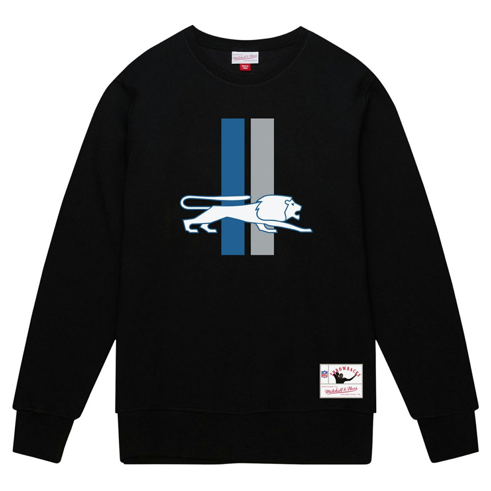 Detroit Lions Basic Fleece Pullover Sweatshirt - Black discount