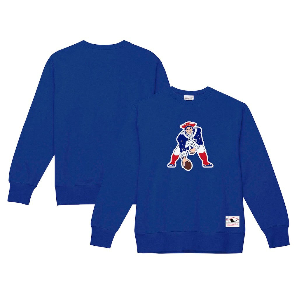 New England Patriots Basic Fleece Pullover Sweatshirt - Navy sale